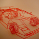 Illustration for article titled Artist Creates Wireframe Lamborghini Countach